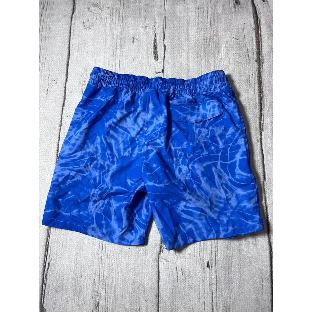 Hurley Tie Dye Swim Trunks Shorts Blue‎ Mens Large